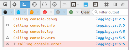 console logging in FireFox