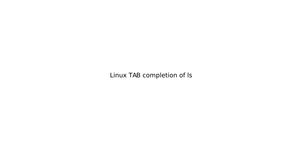 Linux TAB completion of ls